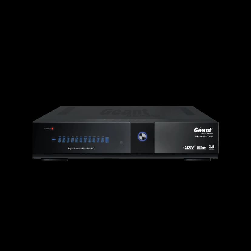 Récepteur Satellite GN-2500HD HYBRID — photographie du catalogue officiel Géant