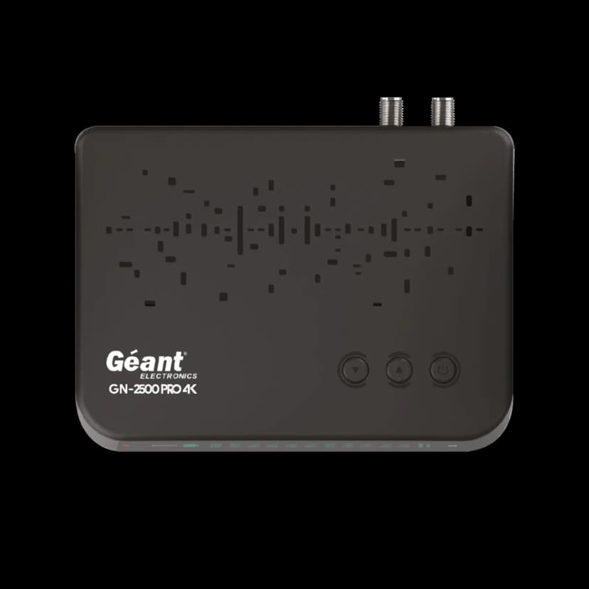 Récepteur satellite GN-2500 PRO 4K — photographie du catalogue officiel Géant